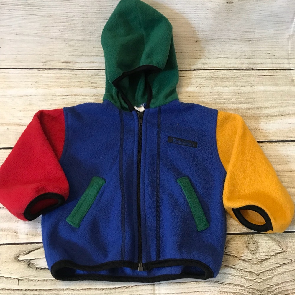 Vintage fleece jacket multicolor